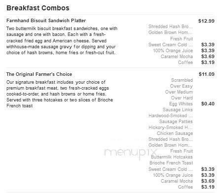 Bob Evans Restaurant - Anderson, IN menu_pic