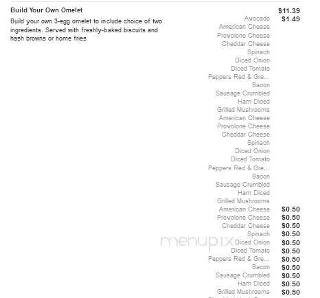 Bob Evans Restaurant - Anderson, IN menu_pic