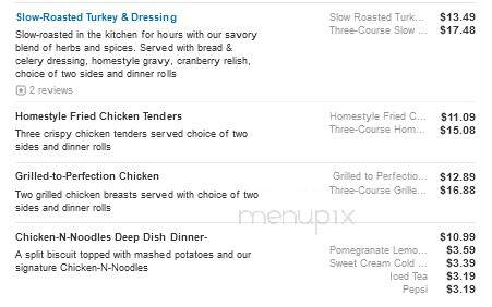 Bob Evans Restaurant - Anderson, IN menu_pic