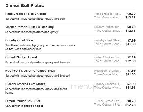 Bob Evans Restaurant - Anderson, IN menu_pic