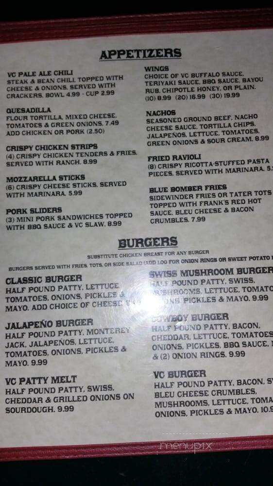 Valencia Club - Penryn, CA menu_pic