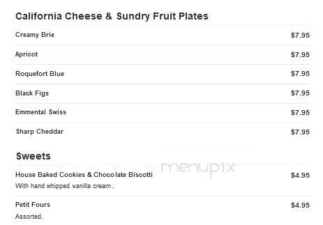 Concert Hall Cafe - Los Angeles, CA menu_pic