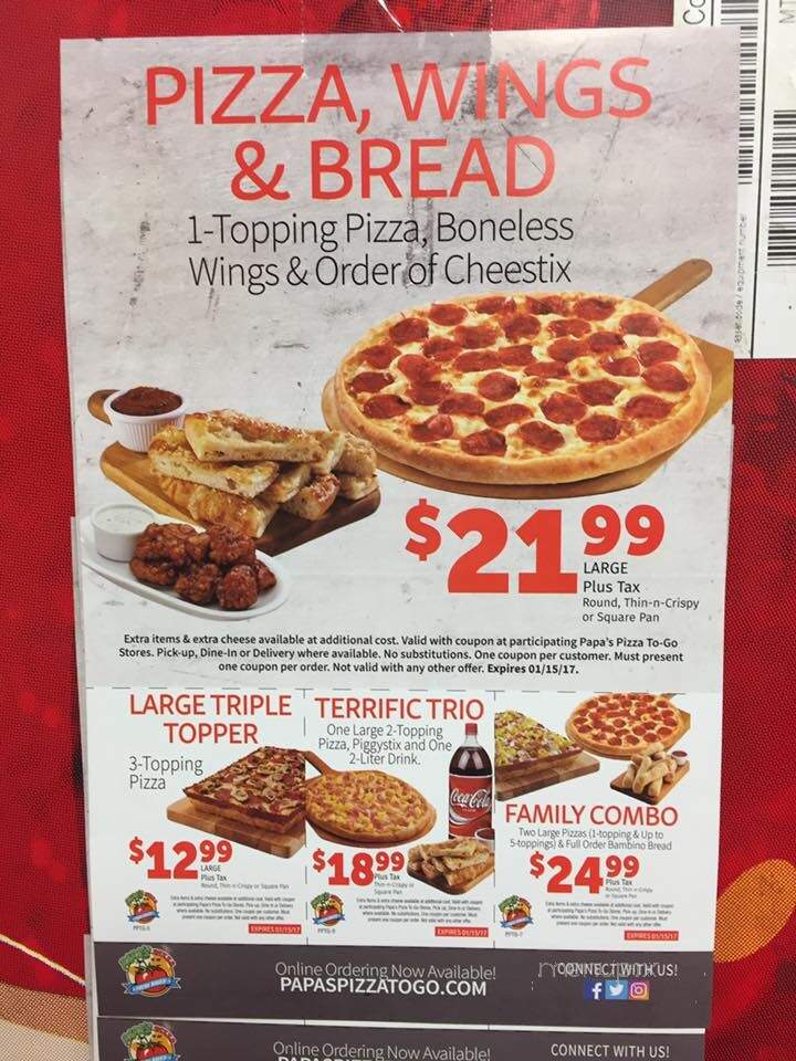 Papas Pizza To Go - Maiden, NC menu_pic