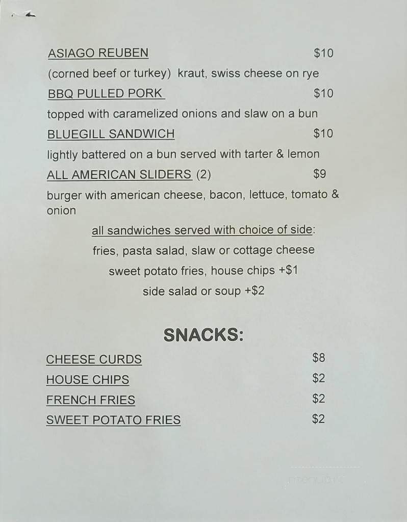 Dewey's Restaurant & Sports Bar - Racine, WI menu_pic