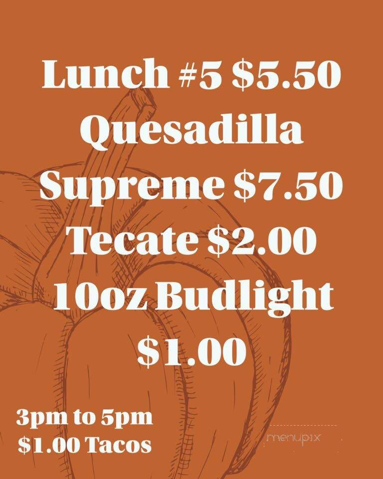 El Patron - Gastonia, NC menu_pic
