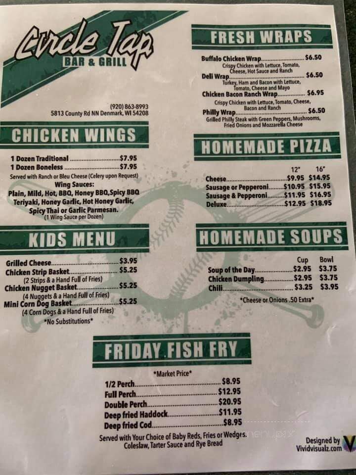Circle Tap - Denmark, WI menu_pic