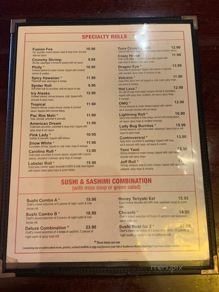 Fusion Bowl - Mooresville, NC menu_pic