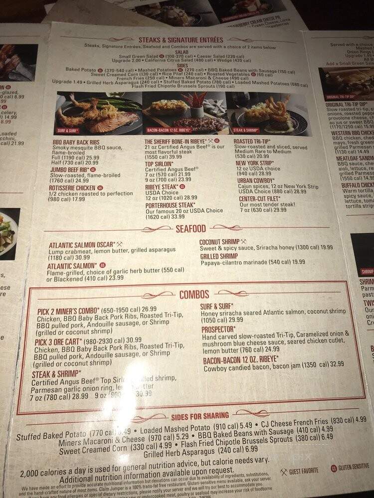 Claim Jumper - Lombard, IL menu_pic