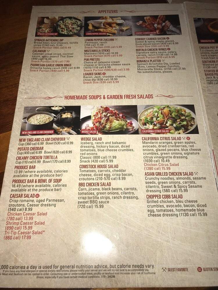 Claim Jumper - Lombard, IL menu_pic