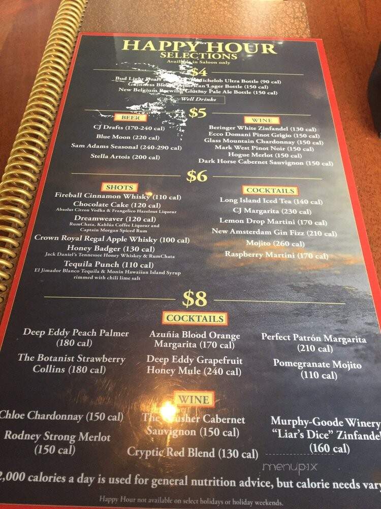 Claim Jumper - Lombard, IL menu_pic