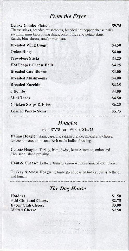 Cactus Lounge - Perryopolis, PA menu_pic