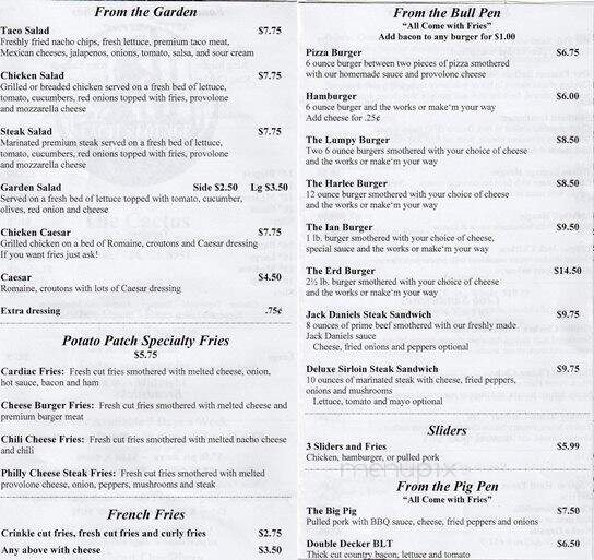 Cactus Lounge - Perryopolis, PA menu_pic