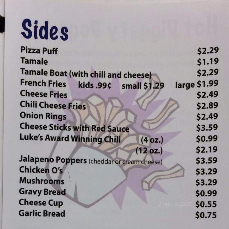 Luke's - Carpentersville, IL menu_pic