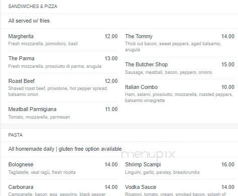Carmelo's Italian Restaurant - Houston, TX menu_pic