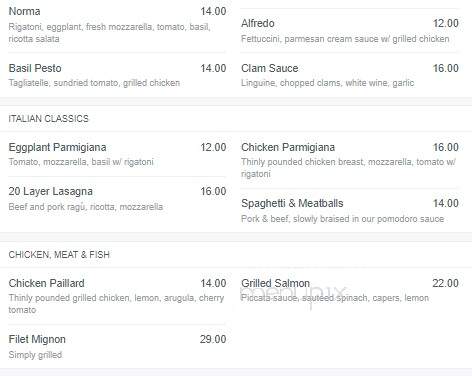 Carmelo's Italian Restaurant - Houston, TX menu_pic