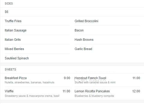Carmelo's Italian Restaurant - Houston, TX menu_pic