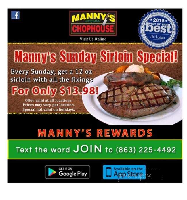 Manny's Original Chop House - Haines City, FL