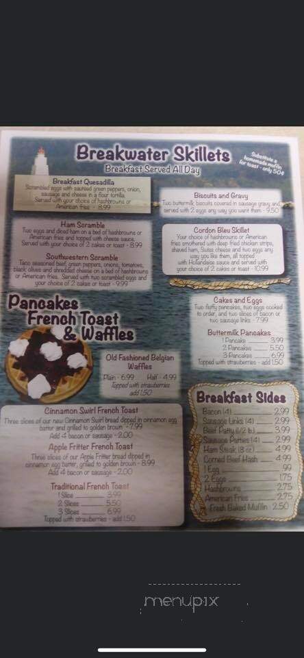 Breakwater - Ironwood, MI menu_pic