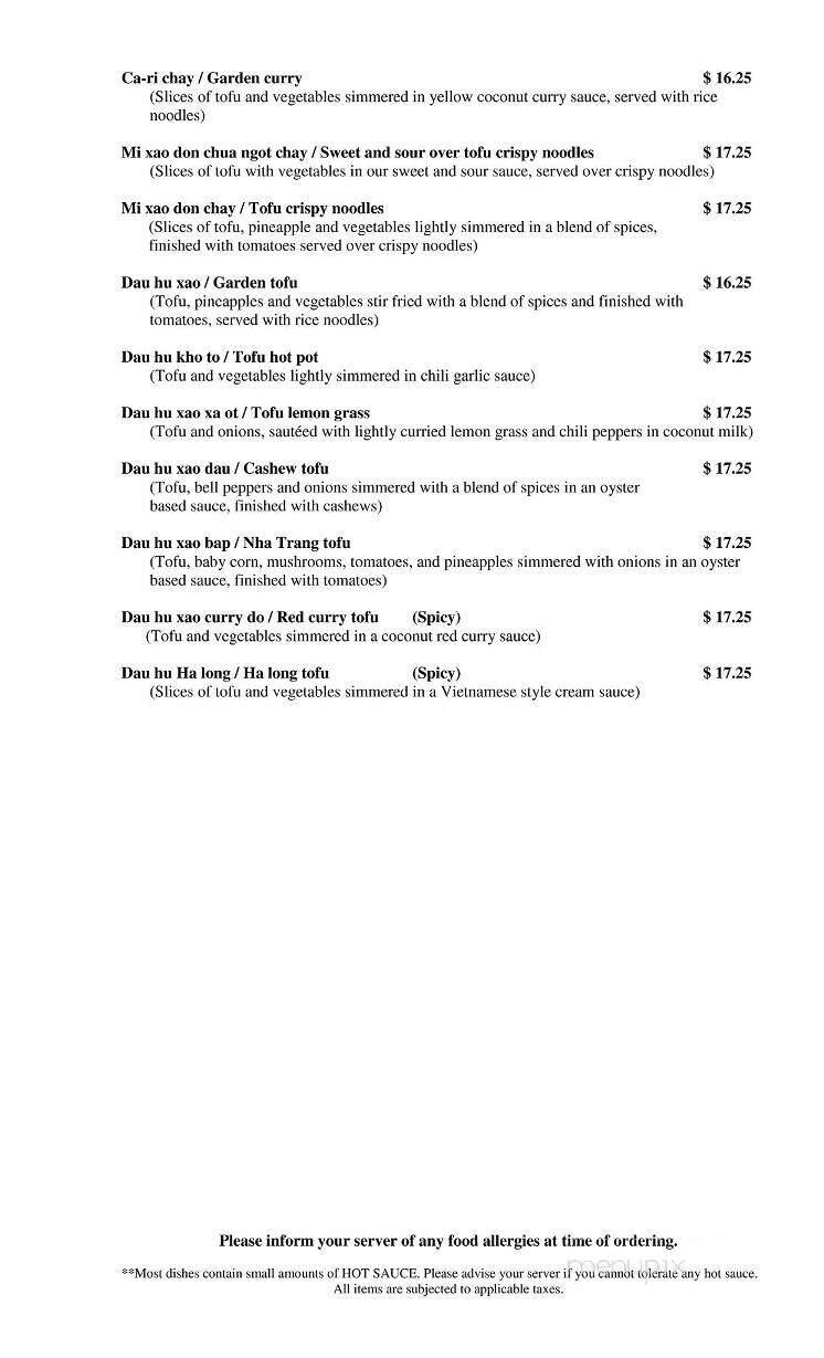 Thanh Vu Restaurant - Prince George, BC menu_pic