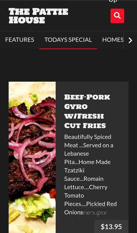 Pattie House Family Restaurant & Tavern - Coboconk, ON menu_pic