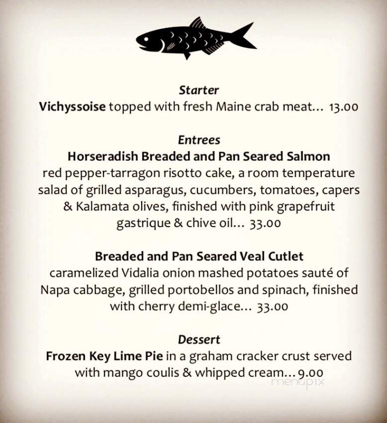 Cape Sea Grille - Harwich Port, MA menu_pic