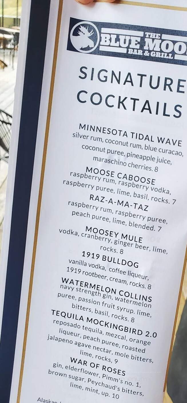 Blue Moose Bar & Grill - East Grand Forks, MN menu_pic