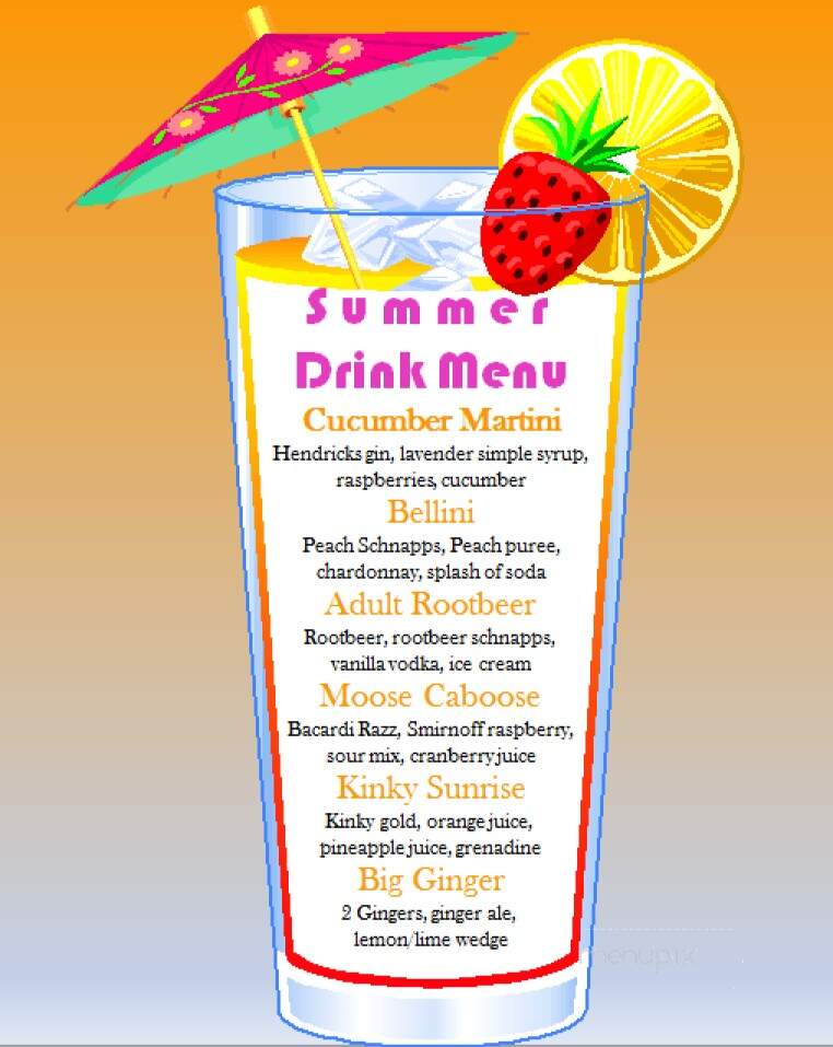 Blue Moose Bar & Grill - East Grand Forks, MN menu_pic