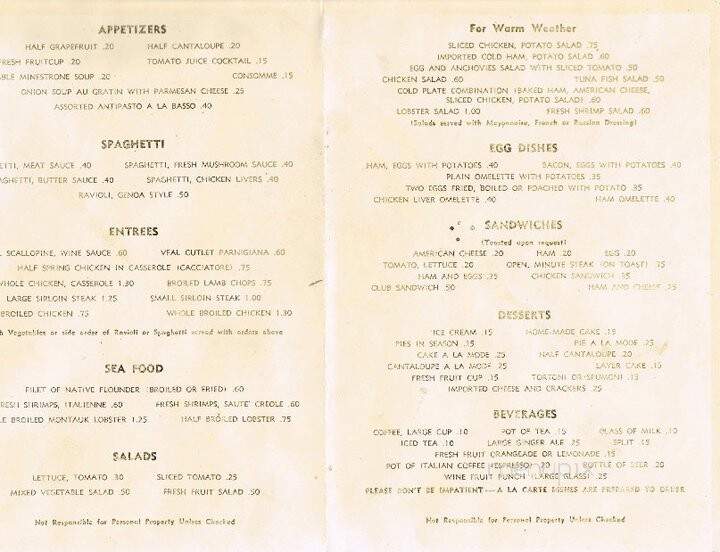 Casa Basso - Westhampton, NY menu_pic