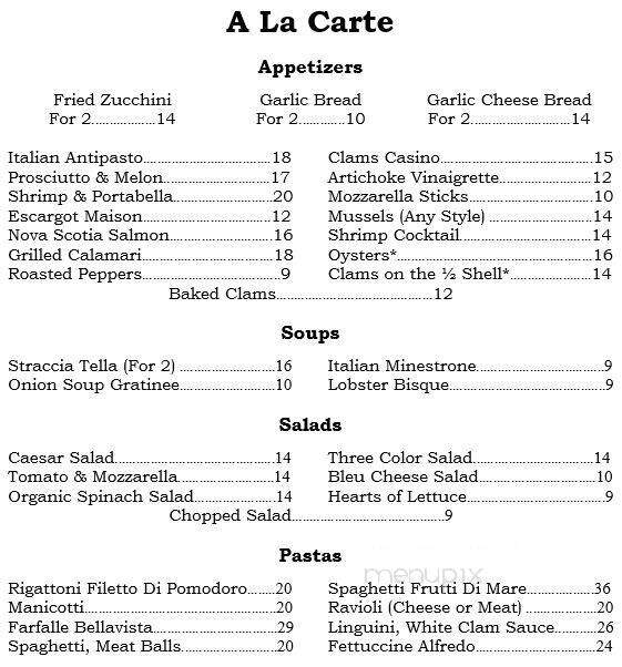 Casa Basso - Westhampton, NY menu_pic
