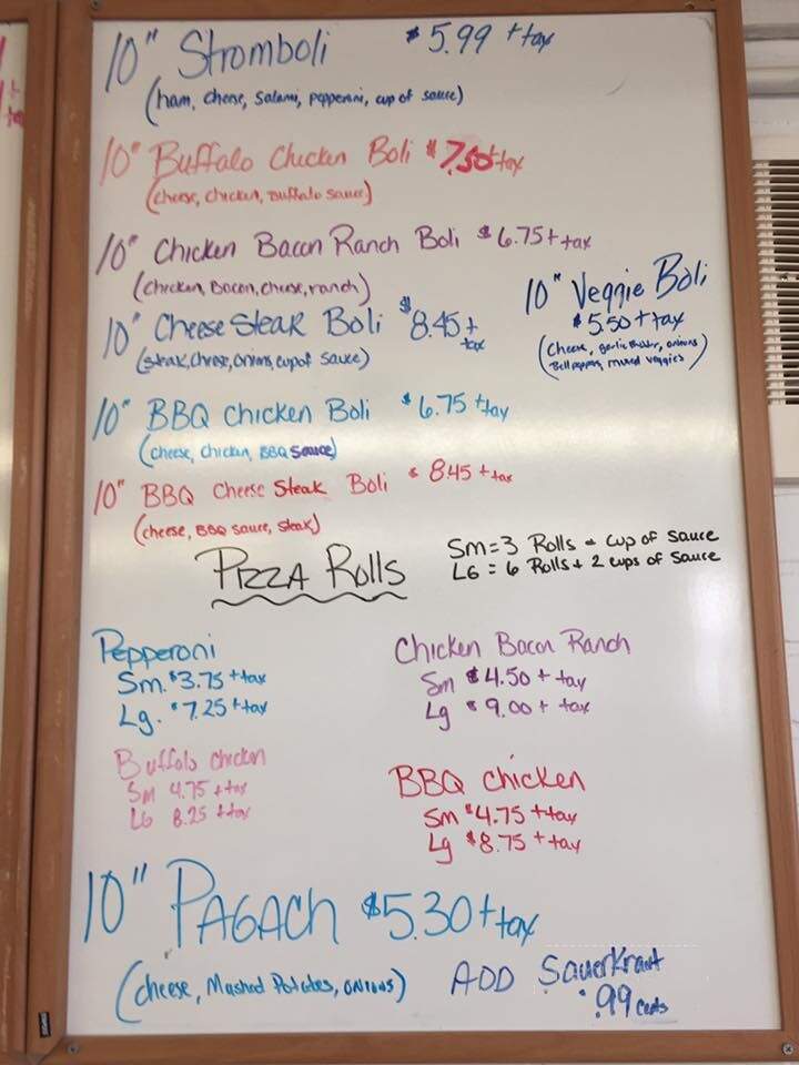 Hi-Way Pizza Shoppe - Philipsburg, PA menu_pic