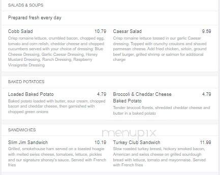 Shoney's - Morristown, TN menu_pic