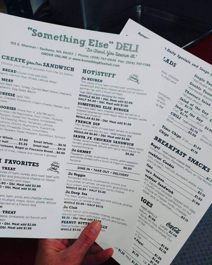 Something Else Deli - Spokane, WA menu_pic