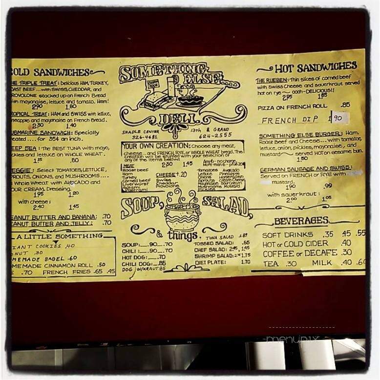 Something Else Deli - Spokane, WA menu_pic