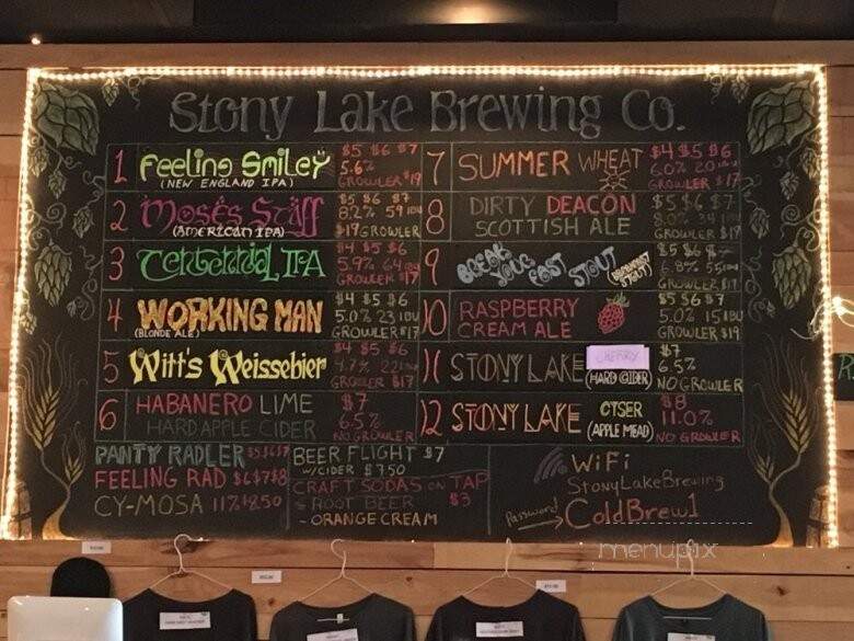 Stony Lake Brewing Co - Saline, MI menu_pic