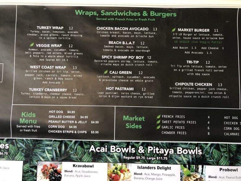 Avila Market Restaurant & Mercantile - Avila Beach, CA menu_pic