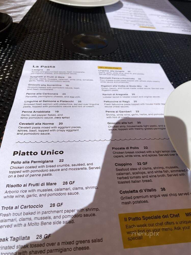 Molto Bene Italian Eatery - Lakewood, OH menu_pic