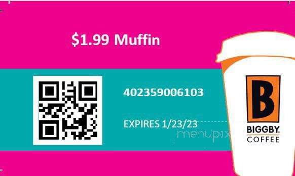 Biggby Coffee - Cadillac, MI menu_pic