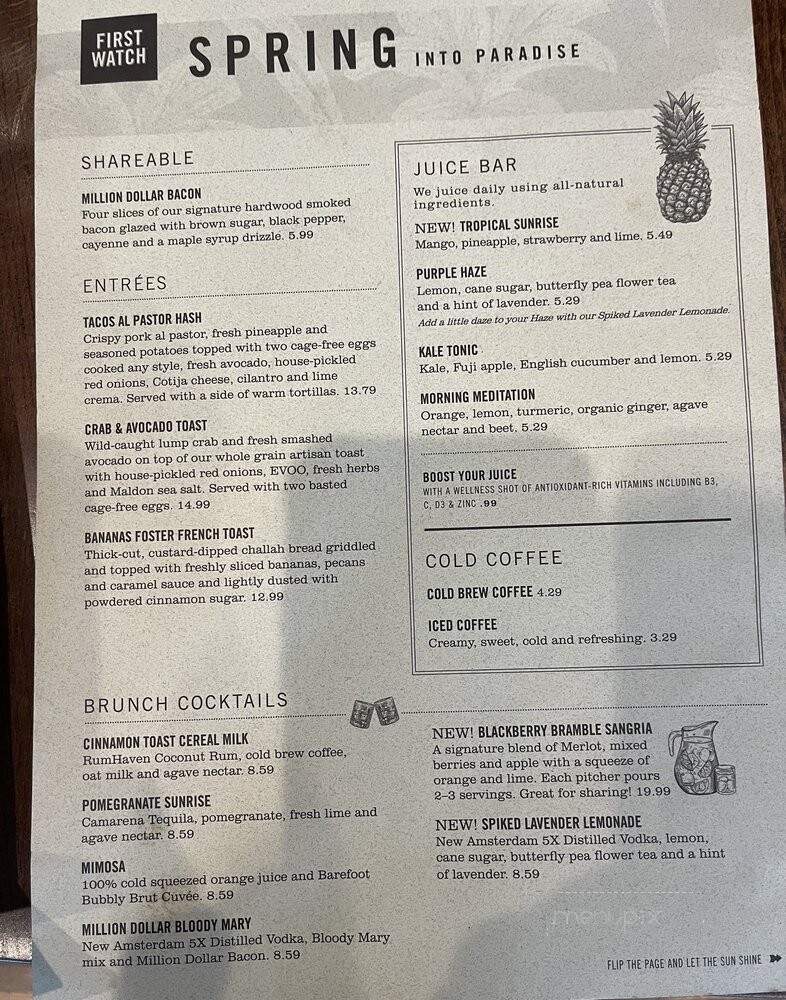 First Watch - St. Charles, MO menu_pic