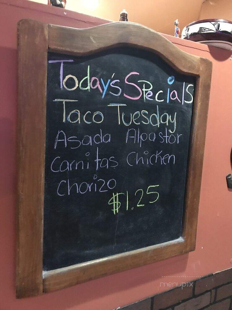 Carmelitas's Mexican Food - Oak View, CA menu_pic