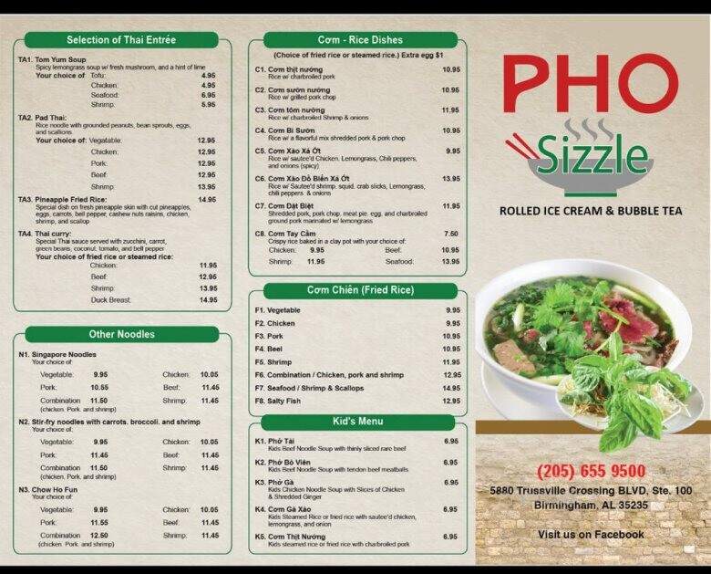 Pho Sizzle - Birmingham, AL