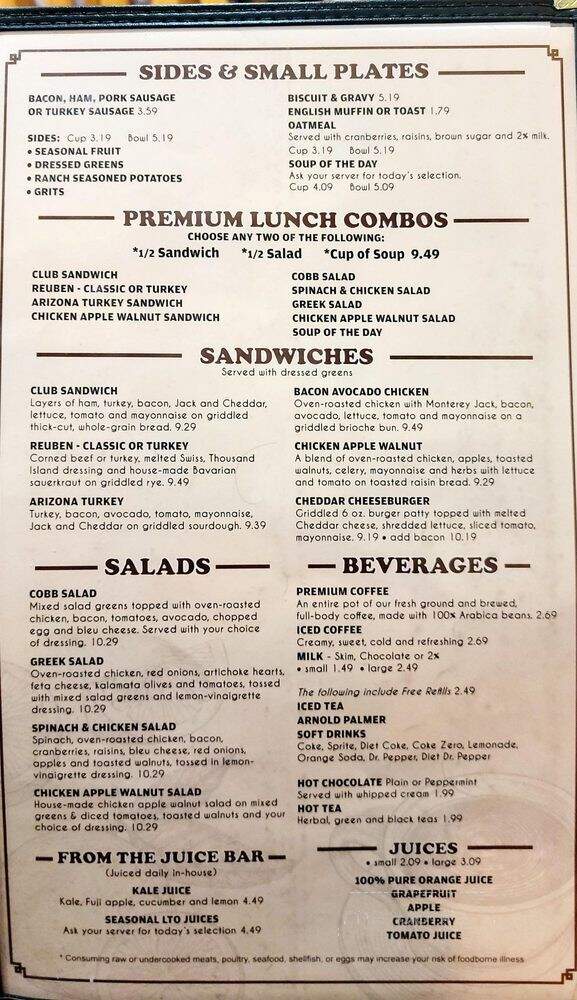 Our Breakfast Place - Waco, TX menu_pic