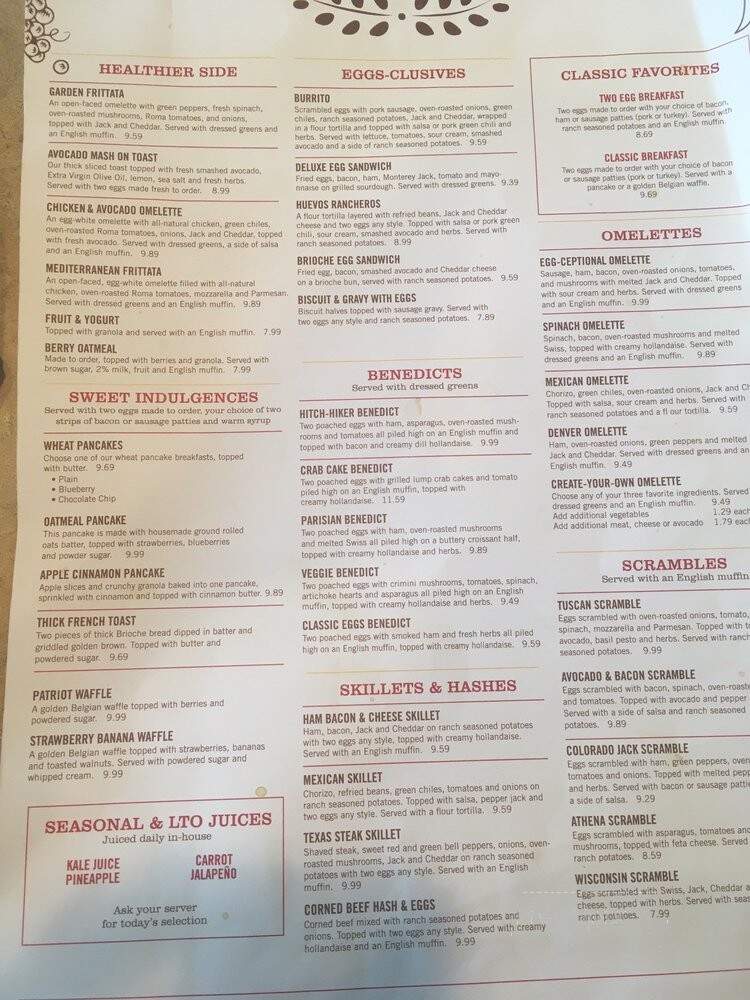 Our Breakfast Place - Waco, TX menu_pic