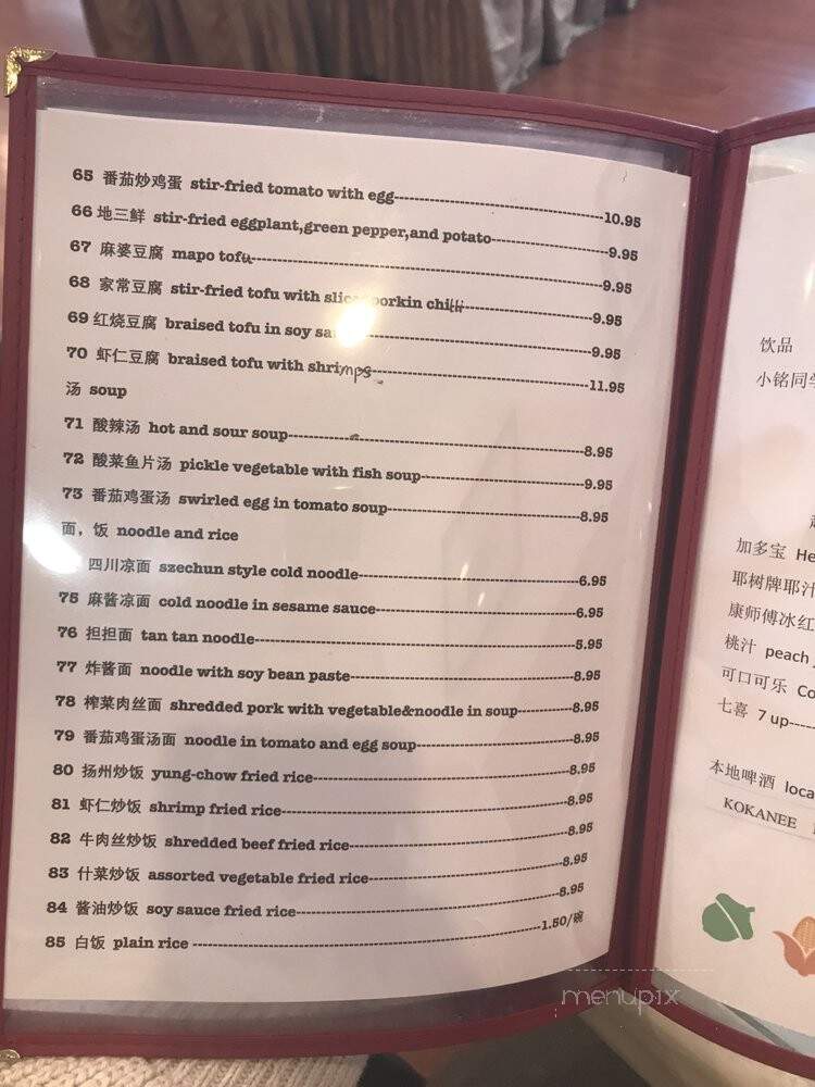 Szechuan Delicious - Richmond, BC menu_pic