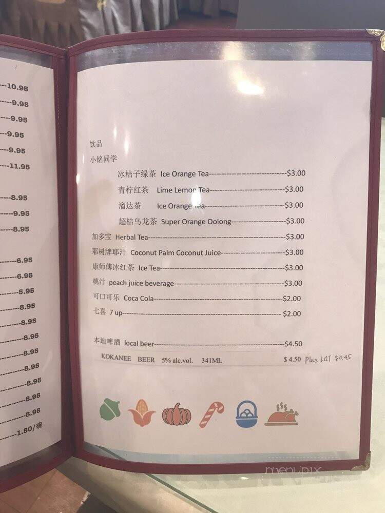 Szechuan Delicious - Richmond, BC menu_pic