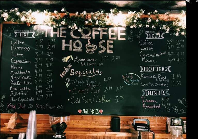 The Coffee House - Paintsville, KY menu_pic