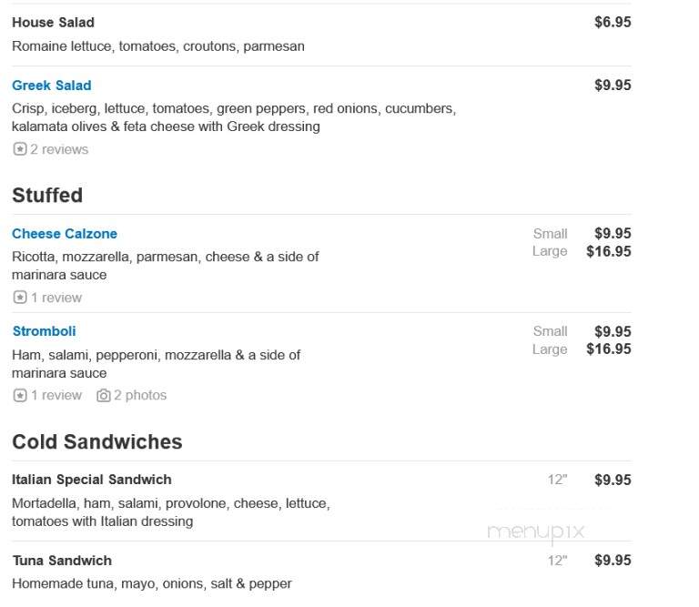 Dominick Pizzeria - Naples, FL menu_pic