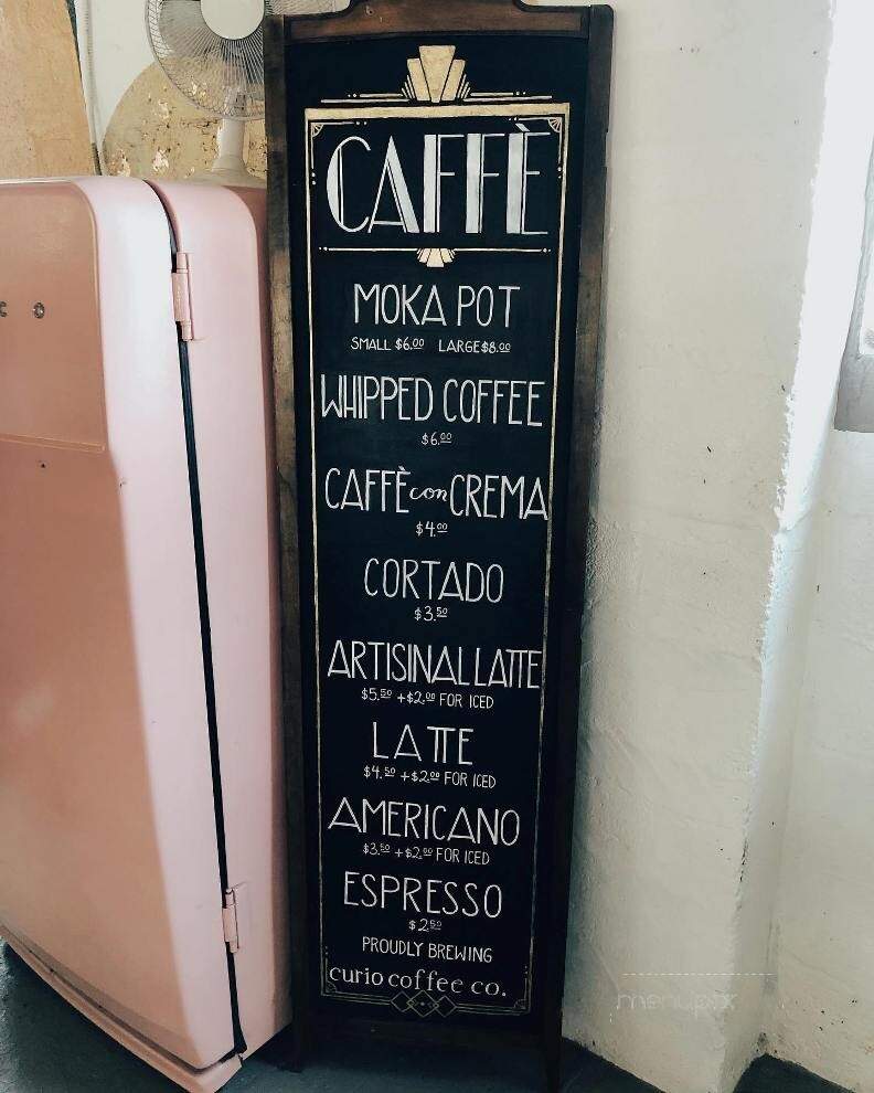 Curio Brewing Company - Franklin, TN menu_pic