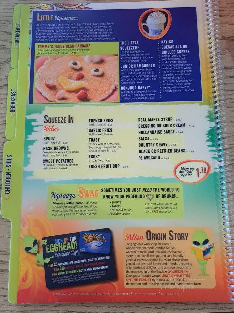 Squeeze In - Carson City, NV menu_pic