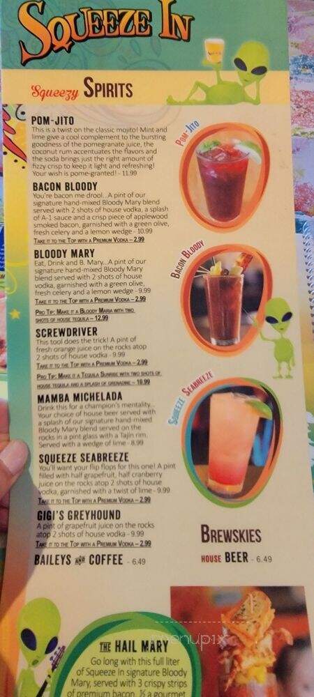 Squeeze In - Carson City, NV menu_pic