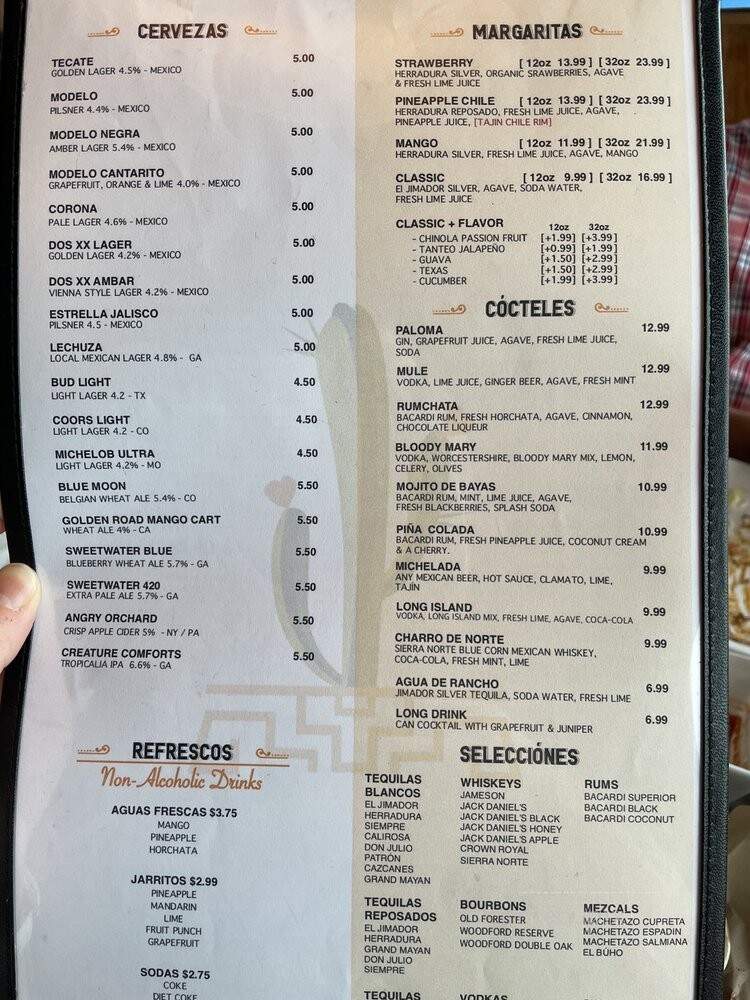 Casita Mexican Kitchen - Marietta, GA menu_pic
